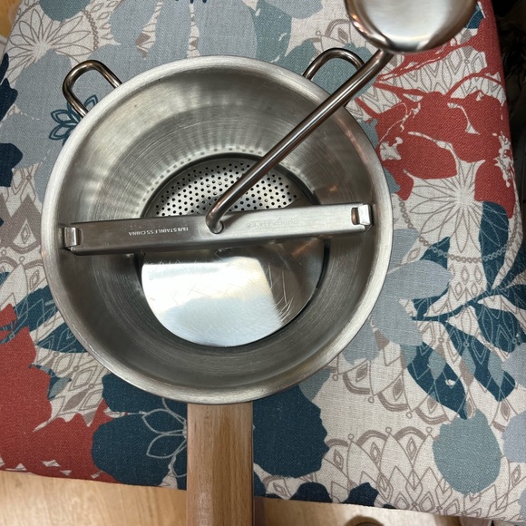 Endurance Stainless Steel Food Mill with Wooden Handle - Picture 1 of 5